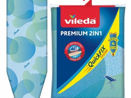 Capa Tábua de Engomar Vileda Premium 2 em 1 Azul Discount