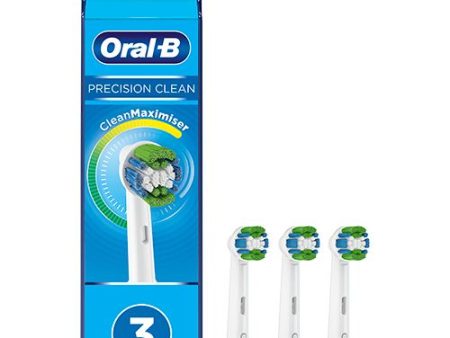 Recargas para Escovas de Dentes Elétrica Oral-B Precision Clean com Clean Maximiser - 3 Uni. Hot on Sale