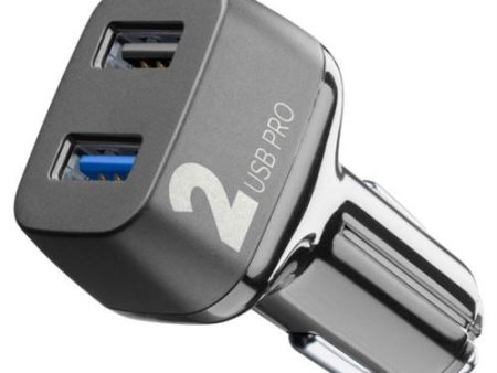 Carregador Isqueiro Cellularline 2xUSB Pro 36W Online now