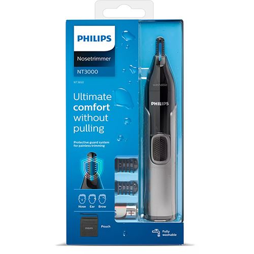 Aparador Corporal Philips NT3650 16 Nose Trimmer Series 3000 - Cinzento Fashion