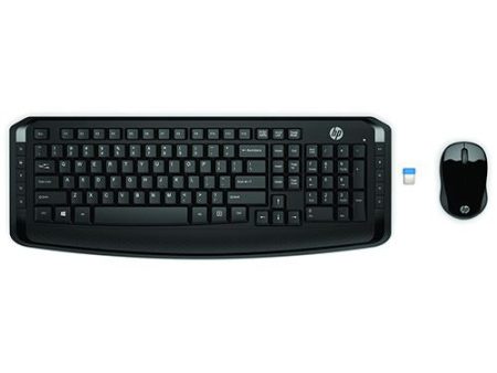 Teclado + Rato Wireless HP 300 - Preto Supply