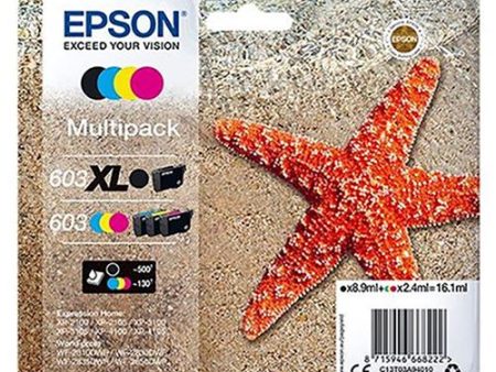 Tinteiro Multipack Epson 603 Preto XL | Ciano | Magenta | Amarelo Online Sale