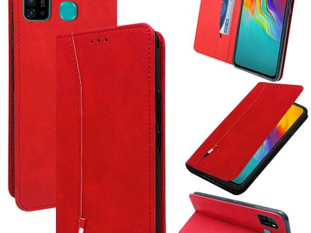 For Infinix Hot 9   Hot 9 Pro Leather Velvet Feel Premium Flip Case Cover For Cheap