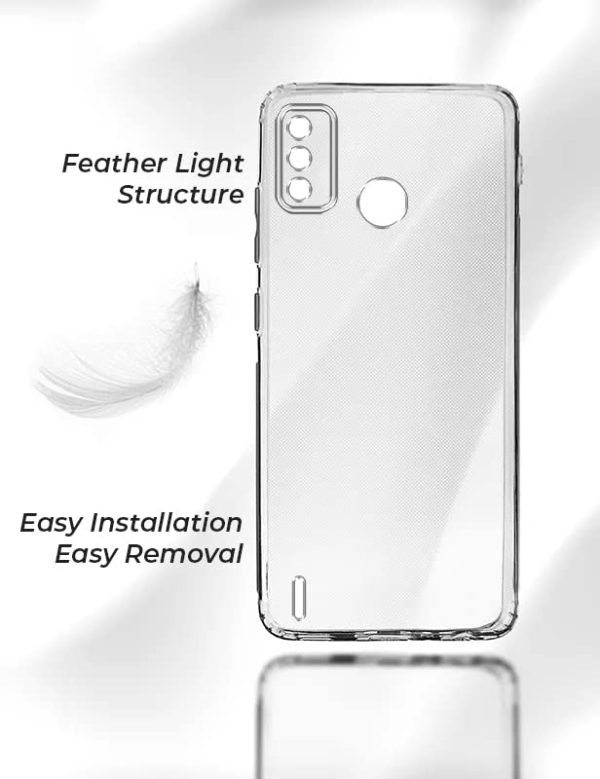 For Tecno Spark 6 Go Back Cover Case (Silicone Crystal Clear | Pure Camera Protection | Soft and Flexible for Charger and Headphone sockets | Shockproof Bumpers) Hot on Sale