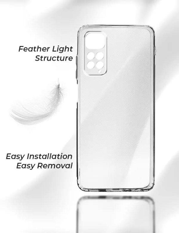 For Tecno Spark 7 | 7T Back Cover Case (Silicone Crystal Clear | Pure Camera Protection | Soft and Flexible for Charger and Headphone sockets | Shockproof Bumpers) Supply