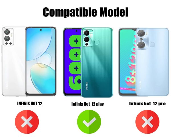 For Infinix Hot 12 Play Back Cover Case (Silicone Crystal Clear | Pure Camera Protection | Soft and Flexible for Charger and Headphone sockets | Shockproof Bumpers) Online Sale