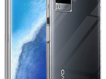 For Vivo X60 Pro Back Cover Case (Silicone Crystal Clear | Pure Camera Protection | Soft and Flexible for Charger and Headphone sockets | Shockproof Bumpers) For Sale