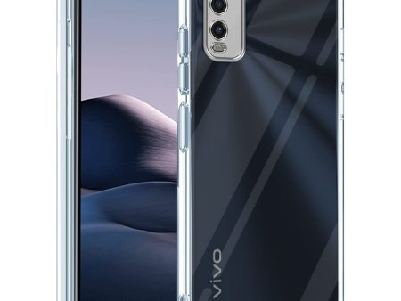 For Vivo Y11s Back Cover Case (Silicone Crystal Clear | Pure Camera Protection | Soft and Flexible for Charger and Headphone sockets | Shockproof Bumpers) Cheap