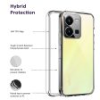 For Vivo Y35 Back Cover Case (Silicone Crystal Clear | Pure Camera Protection | Soft and Flexible for Charger and Headphone sockets | Shockproof Bumpers) Sale