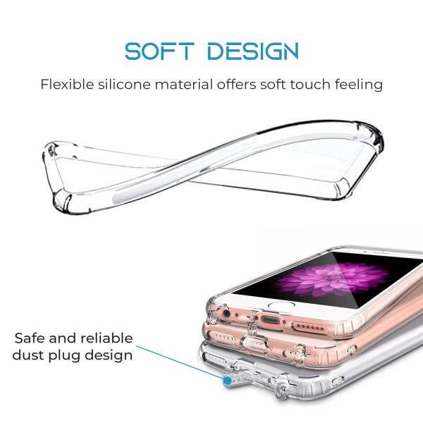 For Tecno Spark 6 Go Back Cover Case (Silicone Crystal Clear | Pure Camera Protection | Soft and Flexible for Charger and Headphone sockets | Shockproof Bumpers) Hot on Sale