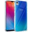 For Vivo Y1s Back Cover Case (Silicone Crystal Clear | Pure Camera Protection | Soft and Flexible for Charger and Headphone sockets | Shockproof Bumpers) Online now