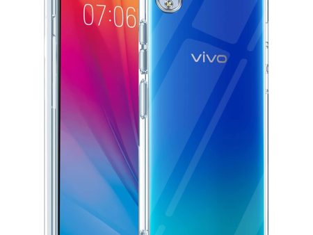 For Vivo Y1s Back Cover Case (Silicone Crystal Clear | Pure Camera Protection | Soft and Flexible for Charger and Headphone sockets | Shockproof Bumpers) Online now