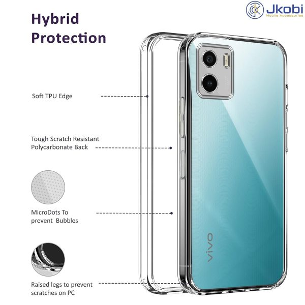 For Vivo Y15s (2021) | Y15A 2021 Back Cover Case (Silicone Crystal Clear | Pure Camera Protection | Soft and Flexible for Charger and Headphone sockets | Shockproof Bumpers) Online now