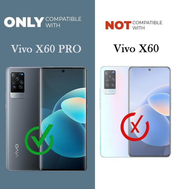 For Vivo X60 Pro Back Cover Case (Silicone Crystal Clear | Pure Camera Protection | Soft and Flexible for Charger and Headphone sockets | Shockproof Bumpers) For Sale