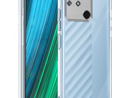 For Realme Narzo 50A Back Cover Case(Silicone Crystal Clear | Pure Camera Protection | Soft and Flexible for Charger and Headphone sockets | Shockproof Bumpers) on Sale