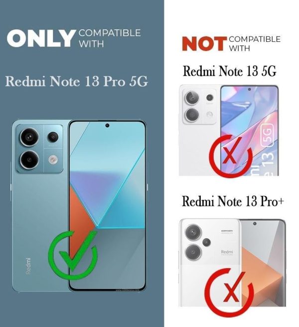 For Redmi Note 13 Pro Back Cover Case (Hybrid Dual Armor Polycarbonate) For Sale